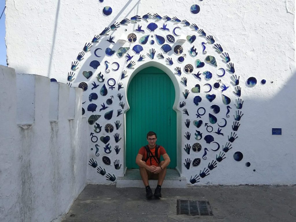 verzierter Türrahmen, Reisen in Marokko Asilah
